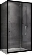 Душевой уголок Abber Schwarzer Diamant 140х80 AG30140BH-S80B черный, стекло прозрачное