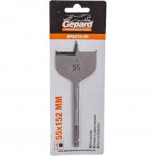 Сверло перьевое по дереву 55x152 мм Gepard GP0415-55 предназначено для сверления глухих и сквозных отверстий в мягкой и средней твердости древесине и легких строительных материалах, таких как гипсокартон. Изготовлено из высококачественной углеродистой инструментальной стали. Надежно фиксируется в кулачковом патроне без проскальзывания. Высокая скорость сверления. Заточка: сверло с боковыми подрезателями (зубцами). Вертикальная заточка центрирующего острия, а также заточка углубления кромки (плечевое заострение). Внимание, изображение товара может отличаться от реального! Верные параметры указаны в технических характеристиках товара.