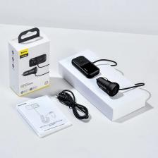 FM-трансмиттер Baseus автомобильный с Bluetooth 5,0 и USB-портом