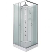 Душевая кабина Niagara Classic NG-1101-14BKTG 90х90 см, без крыши, с гидромассажем и тропическим душем