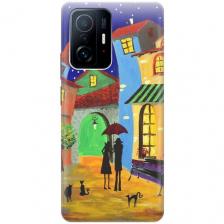 Силиконовый чехол Разноцветный город на Xiaomi 11T / 11T Pro / Сяоми 11Т / 11Т Про