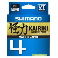 Леска плетёная SHIMANO Kairiki 4 PE 150 м зеленая 0.20 мм 13.8 кг