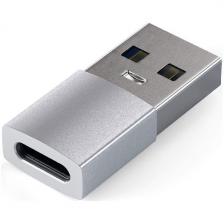 Адаптер Satechi USB Type-A to Type-C, серебристый (ST-TAUCS)
