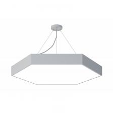 SPO-122-W-40K-066 Светильник LED ЭРА Geometria SPO-122-W-40K-066 Hexagon 66Вт 4000К 5300Лм IP40 800*800*80 белый подвесной, цена за 1 шт