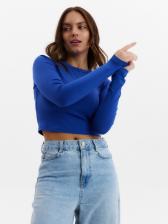 Лонгслив женский MINAKU: Basic line, электро, размер 46