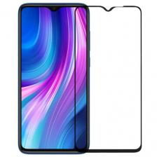 Защитное стекло / бронестекло для Xiaomi Redmi Note 8 Pro (M1906G7G) полное покрытие черное