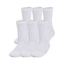 Детские носки UA Performance Tech Crew Under Armour, 6 шт., цвет White Black