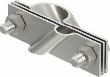 Диагональный соединитель для стержней Rd25 и полосы/проводника Rd8-10/Fl30-40, V4A, OBO Bettermann, арт. 5001672