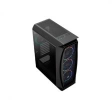 Компьютерный корпус Aerocool Aero One Eclipse-G-BK-v1 черный без БП ATX 4x120mm 2x140mm 2xUSB3.0 audio bott PSU