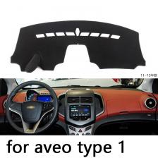 Для Chevrolet Aveo Sonic 2012-2016 правый и левый руль, чехлы на приборную панель автомобиля, коврик, абажур, подушка, коврики, аксессуары
