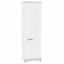 Шкаф для одежды Aurelio 12, 600x455x2057 мм, цвет белый/блеквуд сатиновый