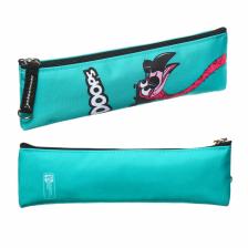 Пенал мягкий, 1 отделение, 60x200 мм, плоский, Феникс «Фламинго» зелёный