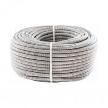 Гофрированная легкая труба Гофрированная труба Экопласт ПНД легкая, с зондом, диаметр 16мм, цвет серый 20116HF-GR