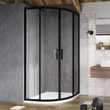 Душевой уголок Ravak Blix Slim BLSCP4-80 80x80 X3BM40300Z1, черный