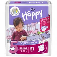 Bella Baby Happy подгузники Junior 5 (12-25 кг), 21 шт.