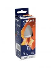 Лампа светодиодная СТАРТ, 7 Вт, Е14, С37, 4000К, 560 Лм, свечение нейтральное белое