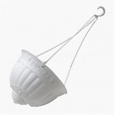 Кашпо подвесное для растений и цветов 14,5л, белый 224