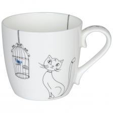 Кружка Koenitz Кошки и птички, 425 мл