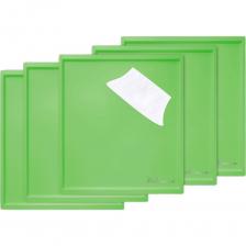 Поддон для пастилы Pullman 5 шт.+лопатка, универсальный, прямоугольный, 327x288x6,6 мм PL-010203-5 зеленый
