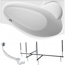 Ванна акриловая GRACIA 170х100 см, правый угол, 100% сантехнический акрил, 1MARKA в наборе 3в1: Ванна акриловая, усиленная стальная рама, слив-перелив хром 01гр1710пкс2+-уникальное сочетание комфорта и функциональности. Ванна имеет асимметричную форму купели, что обеспечивает высокую вместимость и позволяет полностью погрузиться в теплую воду. Большая глубина ванны предотвращает разбрызгивание воды, делая водные процедуры еще более приятными. Встроенный подголовник с ортопедической поддержкой шейного отдела позвоночника обеспечивает дополнительный комфорт во время купания. В углу расположено удобное притопленное сиденье-полка, которое может служить полочкой для хранения аксессуаров или использоваться для удобства и безопасности во время ванны. Ванна устанавливается на каркас, что обеспечивает ее устойчивость и надежность. Съемная фронтальная панель позволяет легко и быстро установить ванну в любом интерьере. Отдельно можно приобрести: Панель "GRACIA" 170 R Артикул - 02гр1710п