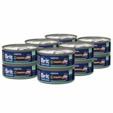 Brit Premium by Nature консервы для кошек с чувствительным пищеварением (Индейка, 100 г. упаковка 12 шт)