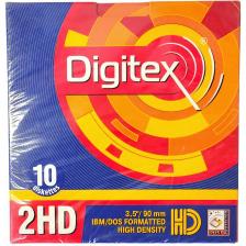 177658 Дискеты Digitex 3.5" 1,44 Мб MF 2HD в картонной упаковке, 10 шт