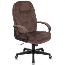 Кресло руководителя Бюрократ (CH-868N) Fabric, коричневый Light-10, крестов. пластик