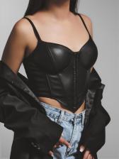 Корсет женский кожаный MIST, размер L, чёрный