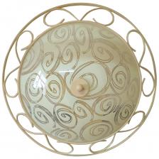 Светильник настенно-потолочный ЭЛЕТЕХ Фурия 500 НПБ 01-3x60-161 матовый шампань /корпус Орнамент бежевый ИУ [es] 1005205860