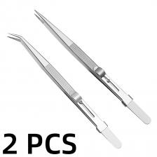 Пинцет из нержавеющей стали, регулируемый Антистатический пинцет со скользящим замком, инструмент для изготовления ювелирных изделий, инструменты для ремонта электронных компонентов
