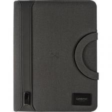 Цифрус Тренд Наш мерч Папка-органайзер Power-bank 8000 mAh + беспроводная зарядка, ручка и USB-flash 32 Гб серый