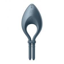 Эрекционное кольцо-лассо Satisfyer Bullseye с вибрацией, 12 режимов, 14 см, синий