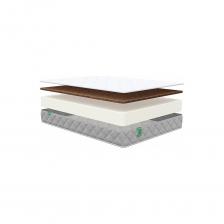 Матрас Sleeptek MAX Roll Cocos 18 180x200 см MSMRC18-180-200 - практичная модель с классическими характеристиками комфорта. Матрас получил сбалансированный состав и рассчитан на широкий круг людей, поэтому максимально универсален по комфортным свойствам. Оптимальная высота - 20 см позволяет использовать матрас на любой стандартной кровати. Два уровня жесткости сторон - средний и выше среднего позволяют настроить спальное место под собственные нужды и потребности. Жесткий кокосовый слой обеспечивает спине правильную поддержку и к тому же позволяет матрасу отлично вентилироваться даже изнутри. Упругий пенный слой также помогает естественной поддержке, кроме этого, он усиливает комфортные ощущения. Пена адаптируется под анатомию спящего, обеспечивая удобное положение в любой привычной позе сна. Чехол матраса изготовлен из мягкого трикотажного полотна. Для оформления бурлета реализован прочный бархатистый велюр. Доставка матраса осуществляется в скрученном виде.