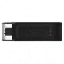Флешка Kingston DataTraveler 70 64 ГБ, 1 шт., черный