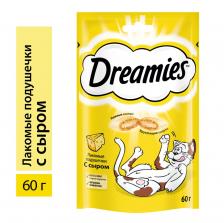 Лакомство для кошек Dreamies подушечки с сыром 60г