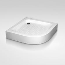 Душевые акриловые поддоны серии LUX - это не знающая аналогов прочность в элегантном исполнении и по приятной цене. Модель полукруглой формы поставляется в двух размерах и адаптируется к любой ванной комнате, позволяя оставить максимум свободного пространства в компактных ванных комнатах. Особенность данной модели - заметное текстурирование поверхности, которое не только повышает безопасность, но и выполняет мягкий массаж стоп, пока вы просто принимаете душ! Акриловые поддоны особенно актуальны для регионов с жесткой водой, поскольку идеальная гладкость и полное отсутствие пор на поверхности делают его устойчивым к агрессивному воздействию жесткой воды. Поддон практически не загрязняется и легко поддается очистке. Гигиеничность акрила и ряд усиливающих технологий в изготовлении обеспечивают высокую устойчивость изделия к влажной среде и продлевают срок эксплуатации. Акриловые поддоны мы изготавливаем из сантехнического акрила АБС + ПММА методом вакуумного формирования, что обеспечивает идеальную гладкость и блеск поверхность без швов и стыков, а также придает прочность и долговечность изделию. Толщина акриловой формы составляет 3 мм и дополнительно усилена напылением стеклопластика и применением внутреннего закладного элемента - пластины ДСП толщиной 16 мм для большей прочности и надежности конструкции - поддон способен выдержать нагрузку до 180 кг. Послойное нанесение стеклопластика от 4 мм на поверхность поддона не только повышает прочность, но и обеспечивает звукоизоляцию, что делает принятие душа особенно приятным. А низкая теплопроводность акрила сохраняет поддон теплым надолго для ещё большего комфорта!