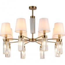 Люстра Gerhort классическая с хрусталем G11103/12BRS CL WT