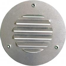 Решетка наружная вентиляционная круглая Шамрай - для приточных или вытяжных вентиляционных систем бытовых, общественных и промышленных зданий. Для вытяжной системы вентиляции. Для наружного настенного монтажа с помощью саморезов. Решетка имеет наклонные жалюзи. Ширина рамки 60 мм, габаритный размер 90 мм