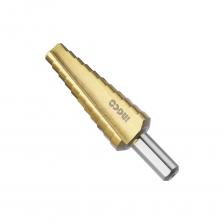 Ступенчатое сверло 10-20мм SUPER INGCO AKSDS102033 INDUSTRIAL предназначено для получения отверстий различного диаметра без перестановки режущего инструмента. Ступенчатое сверло изготовлено из стали HSS с нитрид титановым покрытием и трехгранным хвостовиком, позволяет получать отверстия диаметром от 10 до 20 мм в материалах толщиной до 3 мм: стали, цветных металлах, нержавейке и пластике.