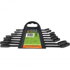 Этот набор комбинированных ключей от бренда ISMA станет незаменимым помощником как для профессионалов, так и для домашних мастеров. Включая 8 ключей различных размеров, он идеально подходит для выполнения широкого спектра работ, от ремонта автомобилей до бытовых задач. Характеристики: Размеры ключей: 6, 8, 10, 12, 13, 14, 17, 19 мм. Материал: Изготовлены из высококачественной углеродистой стали, что обеспечивает долговечность и устойчивость к коррозии. Удобство хранения: Поставляется в пластиковом держателе, который позволяет удобно организовать и хранить ключи, предотвращая их потерю. Высокая прочность и надежность: Ключи из углеродистой стали обладают отличными механическими свойствами, что делает их идеальными для работы с крепежами различной прочности. Разнообразие размеров: Набор включает ключи от 6 до 19 мм, что позволяет легко справляться с различными задачами, будь то мелкий ремонт или более серьезные работы. Компактный и легкий пластиковый держатель: Держатель обеспечивает удобное хранение и транспортировку, позволяя всегда иметь инструменты под рукой. Дополнительные особенности: Универсальность: Идеально подходят для работы с болтами и гайками, как в автомобиле, так и в быту, что делает их незаменимыми в любом наборе инструментов. Легкость в использовании: Комбинированные ключи позволяют быстро переключаться между открытым и закрытым положениями, что делает процесс работы более эффективным.