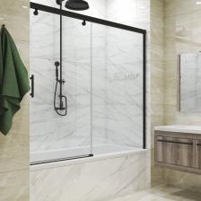 Шторка на ванну двухсегментная раздвижная GWMPSLPR862 производства фабрики GuteWetter. В шторке на ванну GWMPSLPR862 реализованы новейшие разработки профильных систем, позволившие отказаться от нижнего направляющего профиля, данная шторка на ванну будет превосходным решением для любой современной ванной комнаты.x000D Внимание! Шторка на ванну производиться с техническим зазором в 15 мм. Так, например, дверь 140 см шириной монтируется в проем от 138,5 до 141,5 см. Минимальная ширина бортика ванной для качественного функционирования направляющего механизма должна быть 55 мм. Шторка на ванну в бесцветном стекле является универсальной, комплектуется двумя комплектами фурнитуры, которые позволяют смонтировать как правое, так и левое открывание двери. Изделие в матовом стекле не универсальное, необходимо выбрать нужный вам тип.