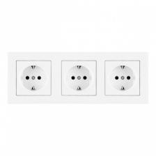 Розетка Arte Milano SET06-3-40-1x3 white