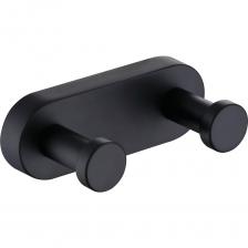 Двойной крючок Raglo выполнен в цвете черный, изготовлен из металла. Изделие предназначено для хранения полотенец и банных халатов в ванной комнате. Крепление в комплекте.