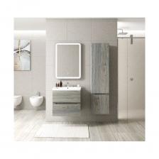 Шкаф подвесной для ванной комнаты Art&Max TECHNO 400x300x1600, AM-Techno-1600-AC-SO-LW635-R. Фасады ассиметричные, петли справа Система хранения: 1 распашные дверь (3 полки внутри), выдвижной ящик. Дополнительная информация: двери оснащены доводчиками, с врезной (фрезерованной) ручкой в плоскости фасада.