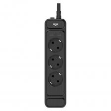 Сетевой фильтр AGNI TP-FS3E — это современное и надёжное устройство, разработанное для безопасного и стабильного питания бытовой и цифровой техники. Конструкция модели сочетает инженерную продуманность, высококачественные материалы и многоуровневую систему защиты, что делает её оптимальным выбором для дома, офиса и профессиональных рабочих зон. Безопасность эксплуатации с 7 уровнями защиты Сетевые фильтры AGNI спроектированы с многоступенчатой системой защиты, обеспечивающей безопасность подключённого оборудования и пользователя. Каждый уровень работает в своей зоне ответственности — от защиты от импульсного перенапряжения до предотвращения возгорания. Защита от короткого замыкания Механизм: автоматический предохранитель. Действие: размыкает цепь при КЗ. Результат: предотвращает повреждение фильтра и подключённых устройств. Защита от перегрузки Механизм: токовая защита до 16 А (4000 Вт). Действие: питание отключается при превышении допустимой мощности. Результат: исключает перегрев и выход из строя оборудования. Защита от импульсных перенапряжений Механизм: варисторы. Действие: подавляет резкие кратковременные скачки/просадка напряжения (например, при грозе или выключении мощных приборов). Результат: защищает чувствительную электронику от импульсных всплесков. Защита от перегрева Механизм: кабель из чистой меди с сечением 3x1,5 мм?. Действие: снижает сопротивление и тепловые потери, исключает перегрев даже при длительной допустимой нагрузке. Результат: стабильная работа и пожаробезопасность при полной мощности. Защита от поражения электрическим током Механизм: система заземления. Действие: безопасно отводит ток утечки на «землю». Результат: предотвращает поражение пользователя при неисправностях техники. Защита детей и от случайного прикосновения Механизм: встроенные защитные шторки. Действие: блокируют доступ к токоведущим контактам при попытке вставить посторонние предметы. Результат: безопасность в доме и на рабочем месте. Противопожарная защита Механизм: самозатухающие материалы корпуса и кабеля. Действие: препятствует распространению огня при аварийных ситуациях. Результат: максимальная безопасность при любых условиях эксплуатации. Сетевой фильтр AGNI TP-FS3E объединяет надёжную защиту, эргономичный дизайн и высокое качество исполнения. Он обеспечивает безопасное и стабильное питание подключённых устройств, продлевая срок их службы и повышая уровень электробезопасности в вашем доме или офисе.