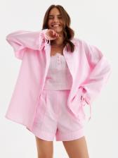 Костюм женский (блузка, шорты) MINAKU: Casual Collection цвет розовый, размер 48