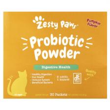 Zesty Paws, Пребиотический порошок, для кошек, для всех возрастов, с тыквой, 30 пакетиков, 30 г (1 унция)