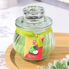 Ароматическая свеча в банке «Горшочек», 9x7.5 см, яблоко