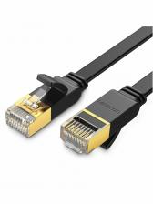 Кабель UGREEN NW106 (11266) Cat 7 U/FTP Lan Cable Flat Design, 15м, черный 11266_