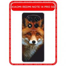 Чехол на Xiaomi Redmi Note 14 Pro 5G / Редми Нот 14 Про 5G с принтом Лиса 2